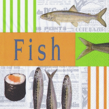Fisch-Serviette »Fish« kaufen | im Online-Shop von Papier & Party